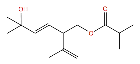 (E)-5-Hydroxy-2-isopropenyl-5-methyl-3-hexenyl isobutyrate